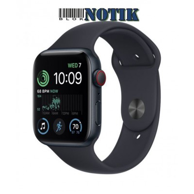 Apple Watch SE 2 GPS+ Cellular 40mm Midnight Aluminum Case with Midnight Sport Band MNPL3/MNTM3/MNTN3, MNPL3-MNTM3-MNTN3