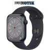 Apple Watch Series 8 GPS 41mm Midnight Aluminum Case w. Midnight Sport Band S/M (MNU73)