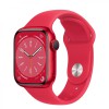 Apple Watch Series 8 GPS 45mm PRODUCT RED Aluminum Case w. PRODUCT RED S. Band M/L (MNUU3)
