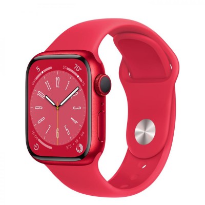 Apple Watch Series 8 GPS 45mm PRODUCT RED Aluminum Case w. PRODUCT RED S. Band M/L MNUU3, MNUU3