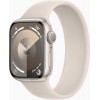 Apple Watch Series 9 GPS 41mm Starlight Aluminum Case with Starlight Sport Band - S/M (MR8T3)