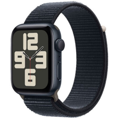 Apple Watch SE 2 GPS 40mm Midnight Aluminium Case with Midnight Sport Loop MRE03, MRE03