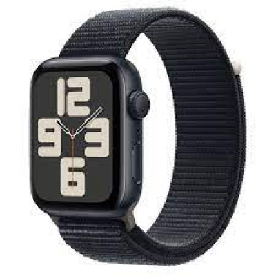 Apple Watch SE 2 GPS 44mm Midnight Aluminium Case with Midnight Sport Loop MREA3, MREA3