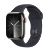 Apple Watch Series 9 LTE 41mm Midnight Alu. Case w. Midnight S. Band - M/L (MRHT3)