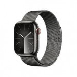 Apple Watch Series 9 LTE 41mm Graphite S. Steel Case w. Graphite Milanese Loop (MRJA3)