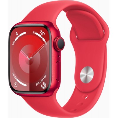 Apple Watch Series 9 GPS 41mm PRODUCT RED Aluminum Case with PRODUCT RED Sport Band - S/M MRXG3, MRXG3