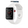 Apple Watch Series 3 38mm GPS+LTE Silver + White Sport Band (MTGG2)