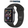 Apple Watch Series 4 44mm LTE Space Gray Aluminum Case with Black Sport Band MTUW2