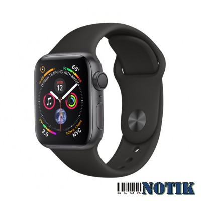 Apple Watch Series 4 GPS + LTE MTVD2 40mm Space Gray Aluminum Case with Black Sport Band , MTVD2