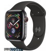 Apple Watch Series 4 GPS + LTE (MTVL2) 40mm Stainless Steel Case with Black Sport Band