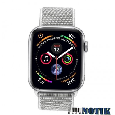 Apple Watch Series 4 GPS + LTE MTVT2/ MTUV2 44mm Silver Aluminium Case with Seashell Sport Loop, MTVT2/ MTUV2