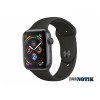 Apple Watch Series 4 GPS + LTE (MTVU2) 44mm Space Gray Aluminum Case with Black Sport Band 