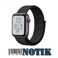 Apple Watch Nike+ Series 4 GPS + LTE MTX62 40mm Silver Aluminum Case with Pure Platinum/Black Nike Sport Band, MTX62/MTV92
