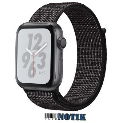 Apple Watch Nike+ Series 4 GPS + LTE MTXH2/MTX92 40mm Space Gray Aluminum Case with Black Nike Sport Loop, MTXH2/MTX92