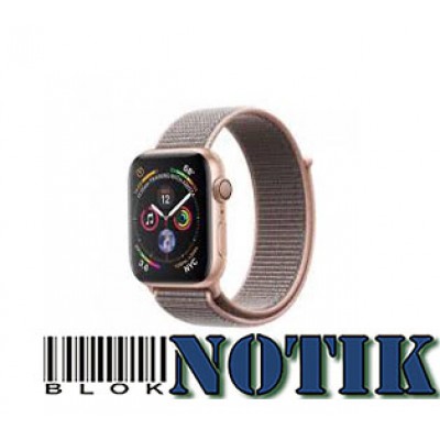 Apple Watch Series 4 GPS MU692 40mm Gold Aluminum Case with Pink Sand Sport Band Loop, MU692