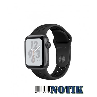 Apple Watch Nike+ Series 4 GPS MU6J2 40mm Space Gray Aluminum Case with Black Nike Sport , MU6J2