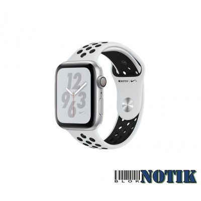 Apple Watch Nike+ Series 4 GPS MU6K2 44mm Silver Aluminum Case with Pure Platinum/Black Nike Sport Band , MU6K2