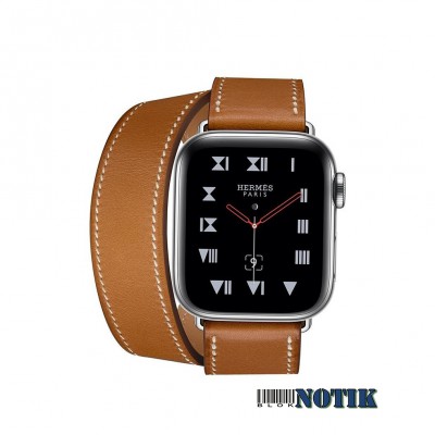 Apple Watch Hermès GPS + LTE MU6P2 40mm Stainless Steel Case with Fauve Barenia Leather Double Tour , MU6P2