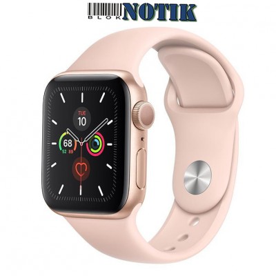 Apple Watch Series 5 GPS MWV72 40mm Gold Aluminum Case with Pink Sand Sport Band , MWV72