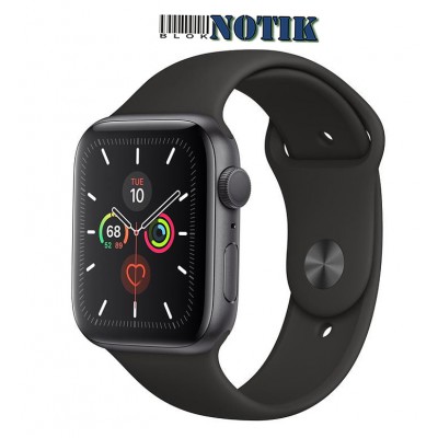 Apple Watch Series 5 GPS MWVF2 44mm Space Gray Aluminum Case with Black Sport Band , MWVF2