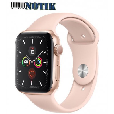 Apple Watch Series 5 44mm LTE Gold Aluminum Case with Pink Sand Sport Band MWW02, MWW02