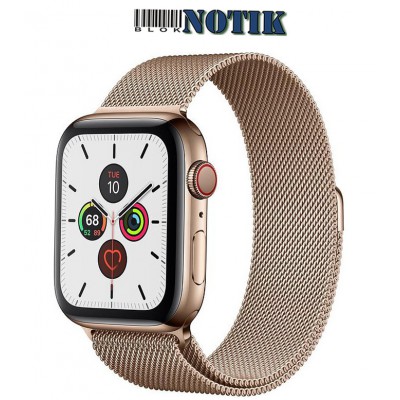 Apple Watch 44mm Series 5 GPS+LTE Gold Stainless Steel + Gold Stainless Milanese Loop MWW62, MWW62