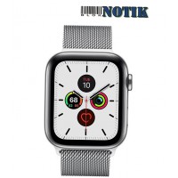 Apple Watch Series 5 44 GPS + LTE Stainless Steel Case & Milanese Loop MWWG2 MWW32, MWWG2-MWW32