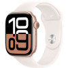 Apple Watch Series 10 GPS 42mm Rose Gold Aluminum Case + Blush Sport Band M/L (MWWJ3)