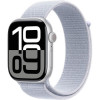 Apple Watch Series 10 GPS 46mm Silver Aluminium Case Blue Cloud Sport Loop (MWWN3)