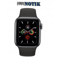 Apple Watch Series 5 GPS + LTE MWWQ2 40mm Space Gray Aluminum Case with Black Sport Band, MWWQ2