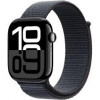 Apple Watch Series 10 GPS, 46 mm Jet Black Aluminium Case with Ink Sport Loop (MWWR3)