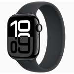 Apple Watch Series 10 GPS 42mm Jet Black Aluminum Case + w.Volt Splash Nike Sport Band M/L (MWWX3)