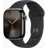 Apple Watch Series 10 GPS + Cellular 42mm Slate Titanium Case with Black Sport Band M/L (MWXH3)