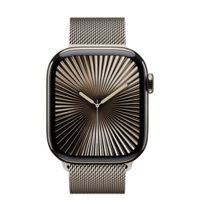 Apple Watch Series 10 GPS+LTE 46mm Natural Titanium Case + Natural Milanese Loop M/L MWYC3, MWYC3