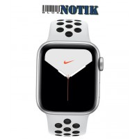 Apple Watch Series 5 NIKE GPS-4G 40mm SILVER ALUMINUM CASE WITH PURE PLATINUM BLACK NIKE SPORT BAND MX372, MX372