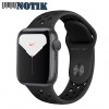 Apple Watch 40mm Series 5 GPS Silver Aluminum + Black Nike Sport Band (MX3R2)