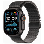 Apple Watch Ultra 2 GPS + Cellular 49mm Black Titanium Case w. Black Titanium Milanese Loop - M (MX5U3)