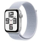 Apple Watch SE 2 2024 GPS 44mm Silver Aluminium Case with Blue Cloud Sport Loop (MXET3)