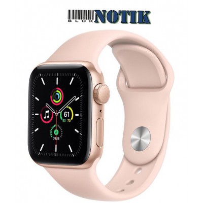 Apple Watch Series SE GPS MYDN2 40mm Gold Aluminium Case with Pink Sport Band, MYDN2