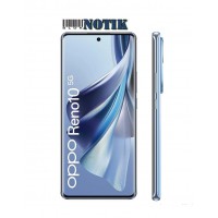 Смартфон OPPO Reno 10 8/256GB NFC Ice Blue UA, OPReno10-8/256-IceBlue-NFC-UA