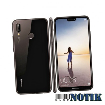 Смартфон Huawei P20 lite 4/64 DualSim Black UA, P20-lite-4-64-Bl