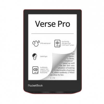 Электронная книга PocketBook 634 Verse Pro Passion Red PB634-3-CIS, PB634-3-CIS