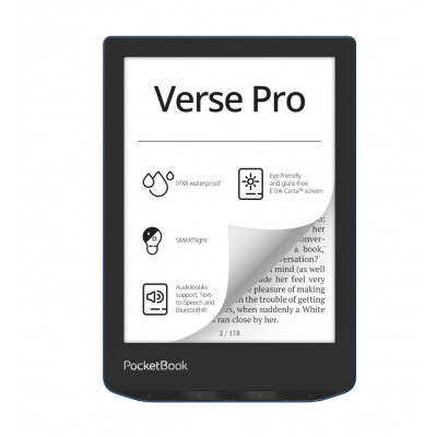 Электронная книга PocketBook 634 Verse Pro Azure PB634-A-CIS , PB634-A-CIS