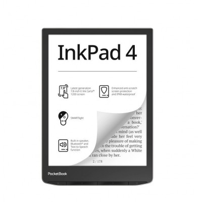 Электронная книга PocketBook 743G InkPad 4 Stardust Silver PB743G-U-CIS, PB743G-U-CIS