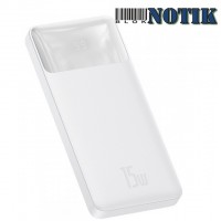 Power Bank Baseus Bipow Digital Display 10000mAh 15W -White PPDML-I02, PPDML-I02