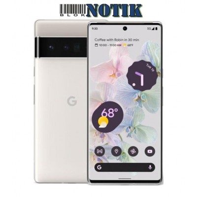 Смартфон Google Pixel 6 Pro 12/256GB Cloudy White, Pixel6-Pro-12/256-Cloudy-White