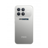 Смартфон Xiaomi Poco F8 Pro 5G 12/512Gb NFC Silver UA, PoF8Pro-5G-12/512-Silver-UA