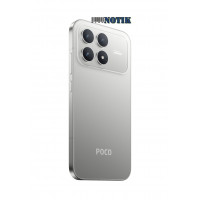 Смартфон Xiaomi Poco F8 Pro 5G 12/512Gb NFC Silver UA, PoF8Pro-5G-12/512-Silver-UA