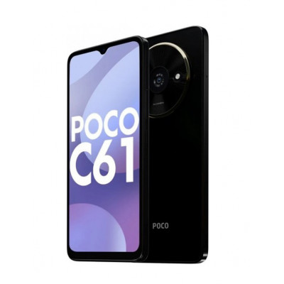 Смартфон Xiaomi Poco C61 3/64GB NFC Black EU, PocoC61-3/64-Black-EU