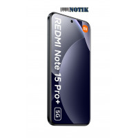 Смартфон Xiaomi Redmi Note 15 Pro Plus 5G 8/256GB NFC Black UA, RNo15-Pro-Pl-5G-8/256-Bla-UA